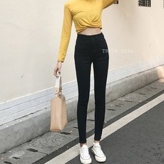 杜達女孩 輕盈修身翹臀高彈窄管褲