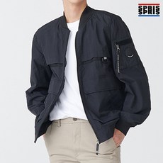 스프리스 남녀공용 항공점퍼 블랙