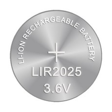 便攜式迷你鈕扣電池充電器 LIR2032H LIR1632 LIR2025 LIR2016 Type-C 充電 3.6V, 1個, LIR2025 5顆 不+充電器