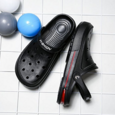 남성 물놀이 샌들 에어쿠션 아쿠아 데일리 남성 고무 샌들 방수 여름 편안한 베란다 통기성 논슬립 가벼운