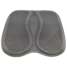 蜂窩凝膠透氣涼感汽車坐墊，40x35x2cm，約500g, 暗夜黑, 1個
