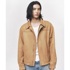 [블랙모먼트] 클래식 비건 스웨이드 자켓 [카멜]