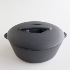 The Chef 主廚耐熱陶鍋 S 18cm 日製 可直火 烤箱 微波多用途鍋, 1個, Dark Gray｜深灰, 深灰, 19.2cm