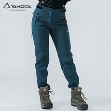 TAKODA 軟殼刷毛防風防潑登山長褲 女款