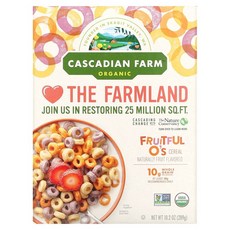 Cascadian Farm Organic Fruitful O's 시리얼 289g (10.2 oz) Farm (카스카디안 팜), 1개