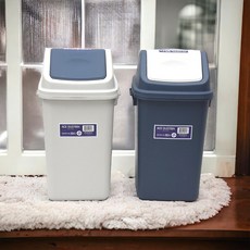 유진 에이스 사각휴지통 종량제 30L용 40L용 50L용 사무실용 가정용 업소용, 그레이, 1개, 40L