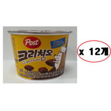 포스트 NEW 컵시리얼 크리치오 12p, 360g, 1개