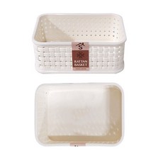 S라탄바스켓(2호)15X10X6cm/팬시바구니 사각 소품정리함 보관함 수납함 yeo*89163gZ, 본상품선택, 본상품선택, 1개