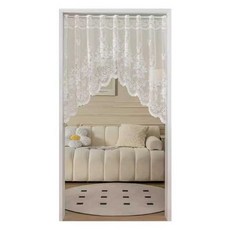 아치형커튼 발란스 레이스 창문 도어 주방 유럽풍 가리개