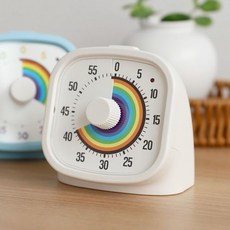 공부 학원 운동 시간관리 무소음 알람타이머 VISUAL, 화이트