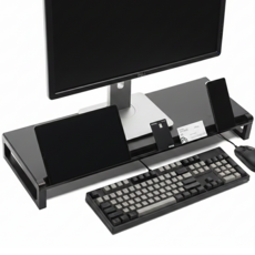 스톤힐 MS-01 멀티홈 메탈 와이드 모니터 받침대 (폰 태블릿 거치형), 1개, 블랙 (560_8)