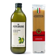 페페브루노 엑스트라버진 올리브오일 1L + 아르만도 링귀네 500g, 없음