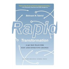 (영문도서) Rapid Transformation: A 90-Day Plan for Fast and Effective Change Hardcover, Harvard Business Review Press, English, 9781422118894