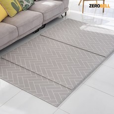 제로벨 제로플러스 두께 15mm PVC 양면 놀이방매트 유아 어린이 거실 아이방 매트, JS 헤링본 그레이