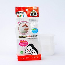 코쿠보 삼각주먹밥틀 대 + 소 세트, 투명, 1세트