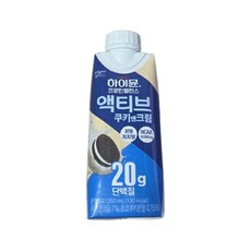 하이뮨 일동후디스 프로틴 밸런스 액티브 쿠키앤크림, 250ml, 8개