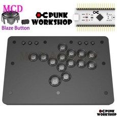 Punk Workshop PC/PS4/PS5용 Brook Wingman FGC 어댑터 키트가 있는 미니 HitBox 컨트롤러 PUNK WORKSHOP C, 14)PKB B-Black