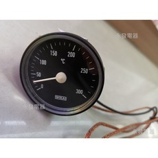 德國WIKAI指針式溫度表 (感溫線可彎曲) 溫度計 精準測溫, 1個, 0~300度