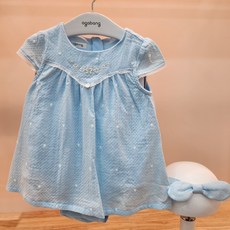 아가방 린느 하트 바디수트 세트(밴드) (블루)