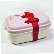 리본 디자인 도시락 고정 밴드 레드 실리콘 스트랩 런치박스 묶음 끈 휴대용 보관, 1개, 상세페이지 참조