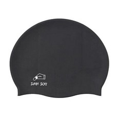 聖手品牌 個性素面顆粒矽膠泳帽 (共5色) 小薇的店, 銀灰, 1個