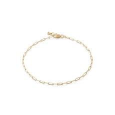 모니카비나더 페이퍼클립 14K 옐로 골드 체인 브레이슬릿