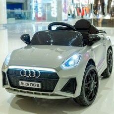 전동 4륜 자동차 조종 충전식 듀얼 드라이브 탑승 가능 차량, 1개, 화이트 단일 구동+블루투스 앱