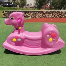 어린이바이킹 교회 유치부 밸런스 놀이터 시소 글램핑, 1개, 사슴 핑크