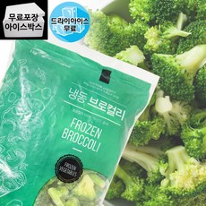 제이케이푸드 글로벌 냉동 브로컬리 1kg 브로콜리 손질채소 대용량 업소용 급식, 1개