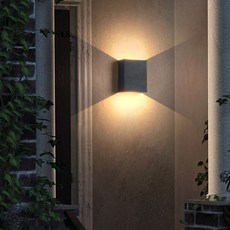 【H&R安室家】LED戶外壁燈 玄關燈 庭園燈（OD-27B） 簡約設計 適用於多種戶外場所 營造溫馨舒適的照明氛圍