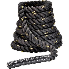 미국출고 평점4.5+ 225613 Fitvids 배틀 로프 3.8cm(1.5인치) 지름 5.1cm(2인치) 폴리 다크론 9.1m(30피트) – 10.2m(40피트) - 3.8c