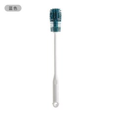 無品牌 硅膠杯刷 長柄無死角清潔刷 奶瓶刷, 藍頭白炳, 1個