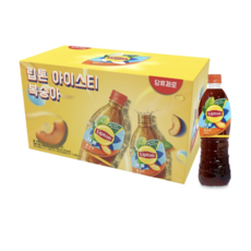 롯데 립톤 제로 아이스티 복숭아 500ml 당류제로 가능, 9L, 1박스