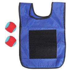 Ibasenice 남아 여아용 스티키 볼 조끼 스몰 블루 점성 셀프 스틱 표면 랜덤 컬러 볼 야외 놀이 및 운동 능력 개발 포함, Ibasenice 남아 여아용 스티키 볼 조끼 스몰 블