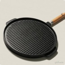 글샵 양면 그릴팬 스테이크굽기, 퀸센스 양면그릴팬(32cm)