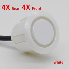자동차 주차 센서 EKIY D7 B7 유닛 C7 Q7 및 전면 모든 F7 T7 헤드 후면, White--8 Sensorsaliexpress, 1개