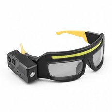 워스택스 나이트 트래커 LED 헤드랜턴 스포츠 고글 야간 등산 낚시, 1개, 옐로우