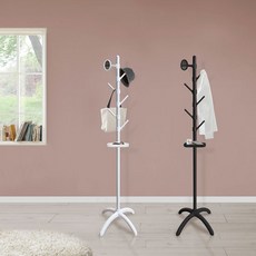 왕자 스탠드옷걸이 네오비비_선택형_1011 거울 선반 포함, 1.화이트_1011