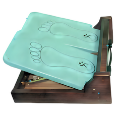 弘康醫療儀器行 雙片式拉筋板 全實木台灣製 左右獨立 六段式角度調整 伸展足部筋絡 足筋板 易筋板, 木製