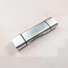 USB Type-C 多功能讀卡機 支援 OTG 轉接器 手機讀卡機 TF SD卡 讀卡器, 時尚銀, 1個, N/A