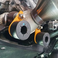 머플러 진동댐퍼 공명음 고주파음 부밍음 시트떨림 핸들떨림 진동감소 향상 3T 슬림타입, 1개