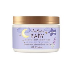 SheaMoisture 베이비 딥 컨디셔너 마누카 허니 & 라벤더 섬세한 모발 및 피부용 야간 피부 및 헤어 케어 요법 355ml(12온스)