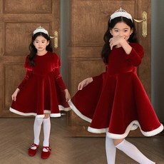 크리스마스 원피스 공주 드레스 여아 어린이집 유치원 파티룩