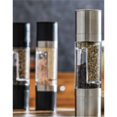 스테인리스 양면 향신료 소금 후추 분쇄기, 1개, 200ml