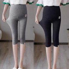 천하오 1+1 임산부 얇은 레깅스 스판 7부 반바지 E887