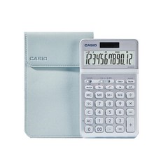 카시오 JW-200 SC 파스텔톤 계산기 (전용케이스 포함), 1개, 라이트블루