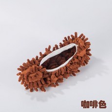 翠樂絲 懶人拖地鞋套 可拆洗 擦地拖把, 1個, 咖色
