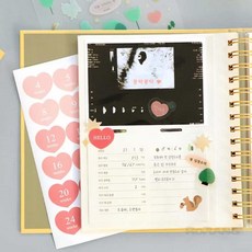 4타입 출산전후 초음파다이어리 산모수첩 임신일기 산모용품