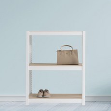 홈던트하우스 조립식 철제 선반3단 1200 x 400 x 750, 화이트
