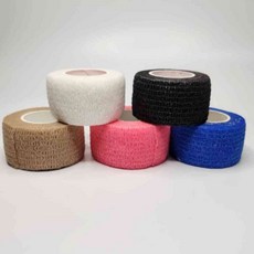 스포츠붕대 중 스포츠테이프 발목테이핑 탄력붕대 압박테이핑 손붕대, 베이지, 1개